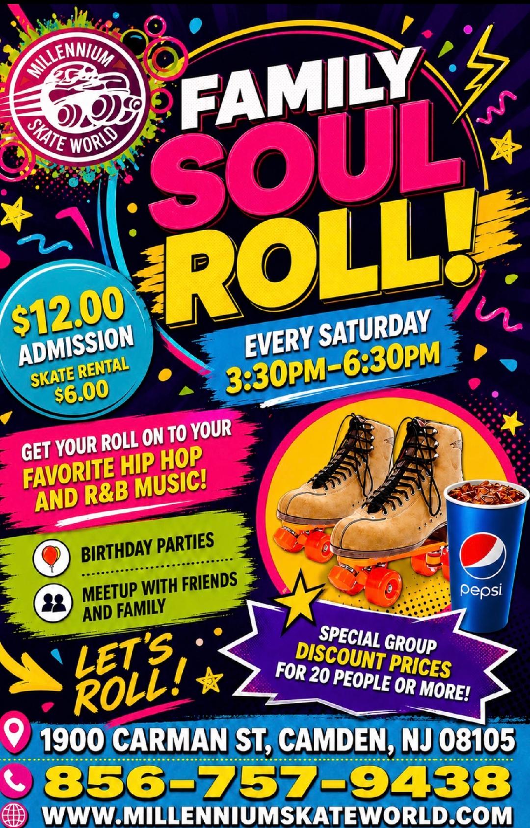 Sat 330pm Family Skate