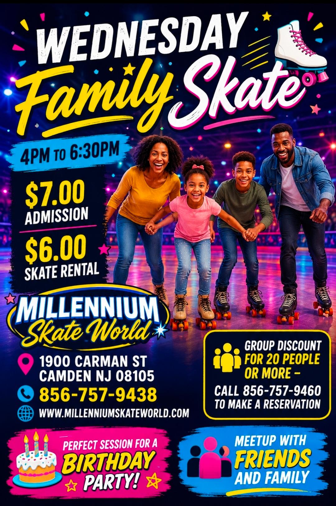 Wed Family skate