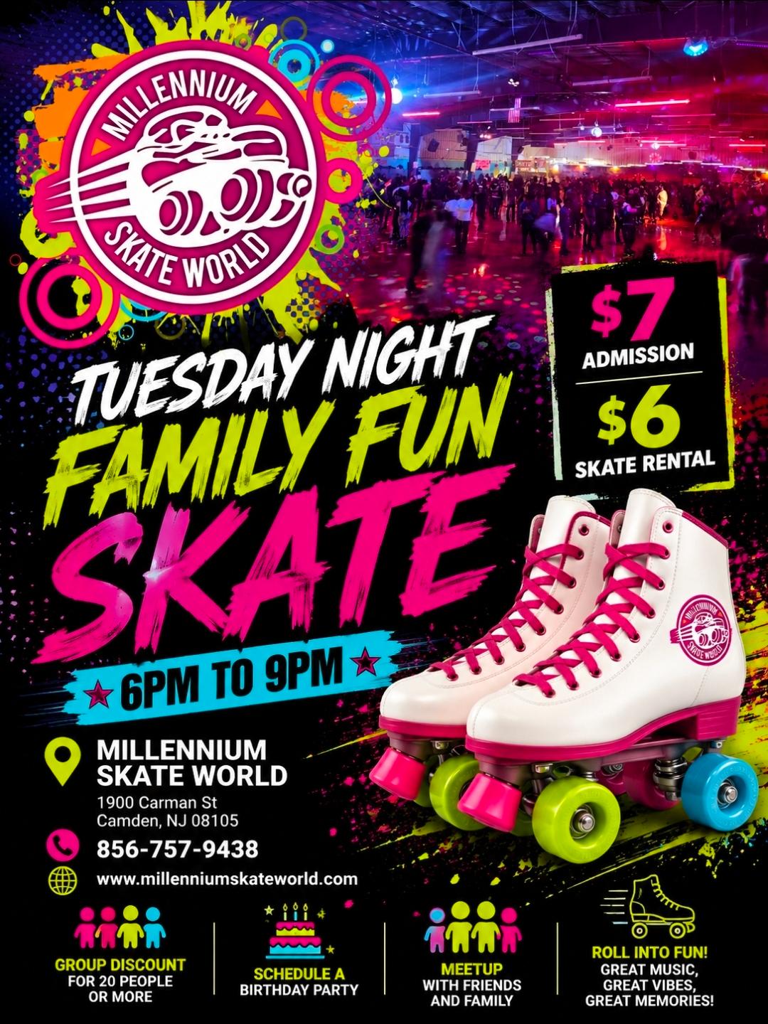 Tuesday family skate