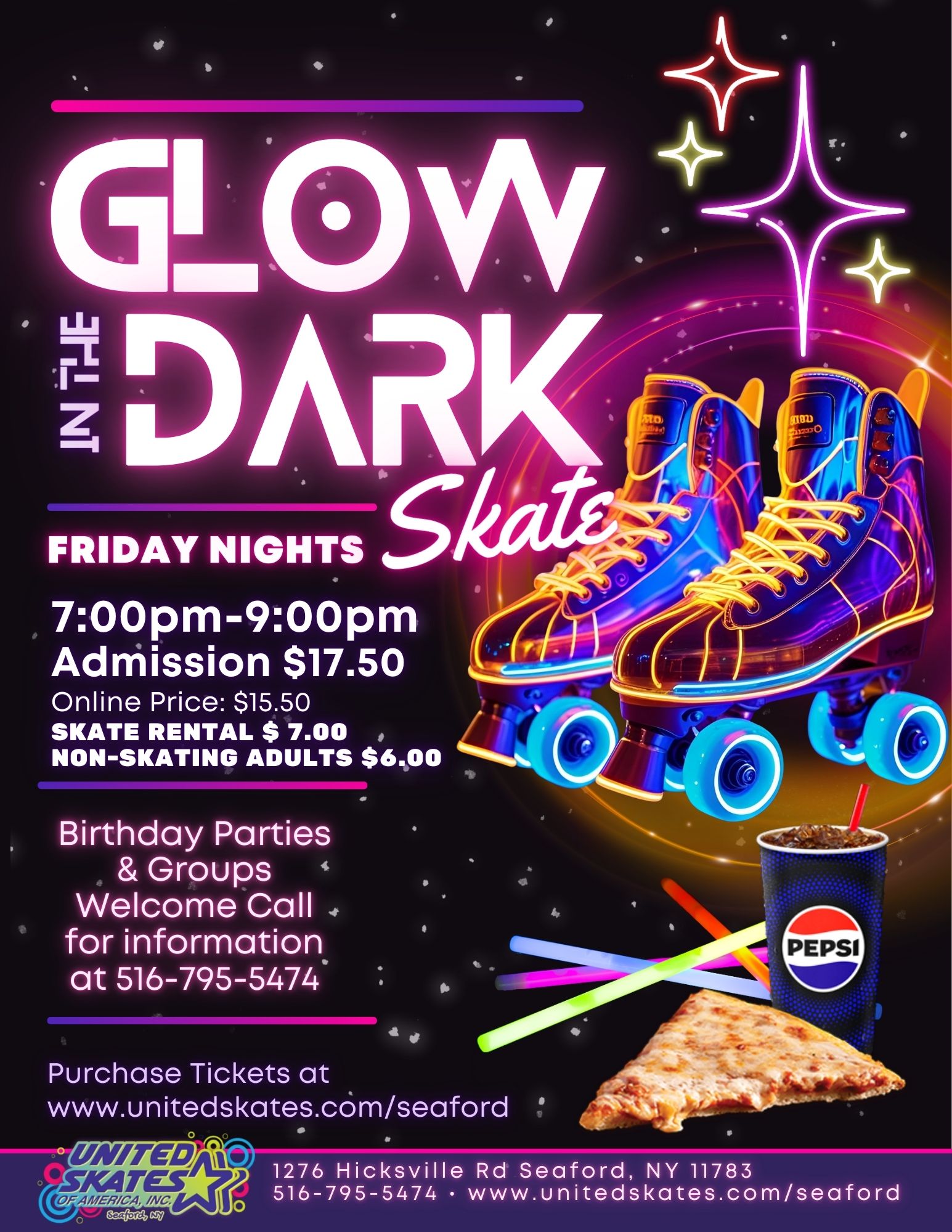 Copy of Copy of End of Summer Camp Glow Party Flyer