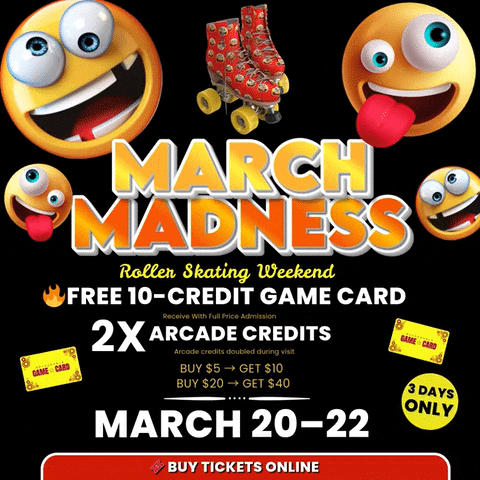 March Madness Weekend – Free Game Card + 2X Arcade Credits