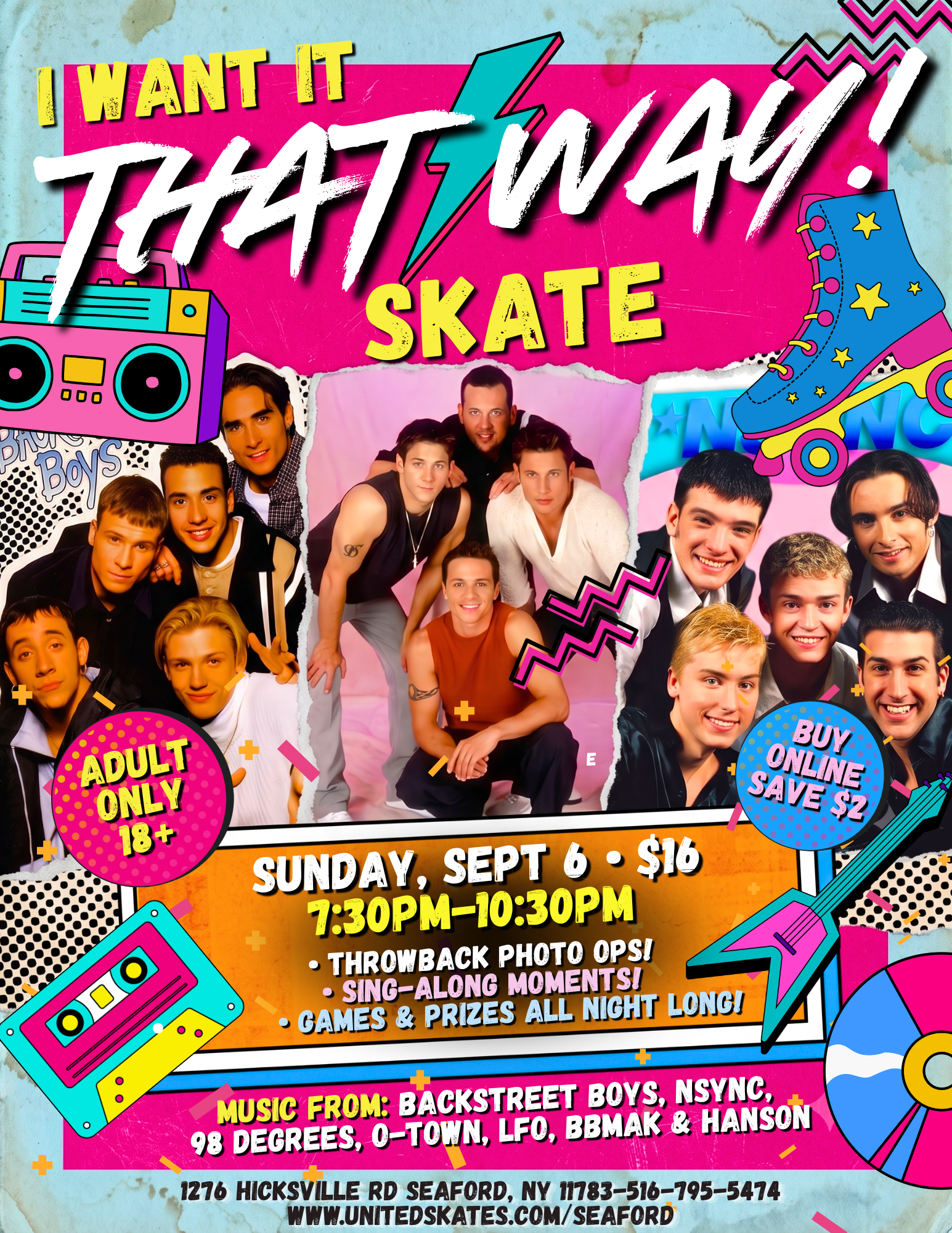 _I Want It That Way A 90s Boy Band Sip & Skate