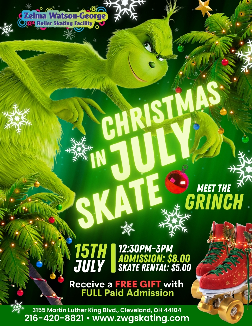 Christmas In July Roller Skate at ZWG